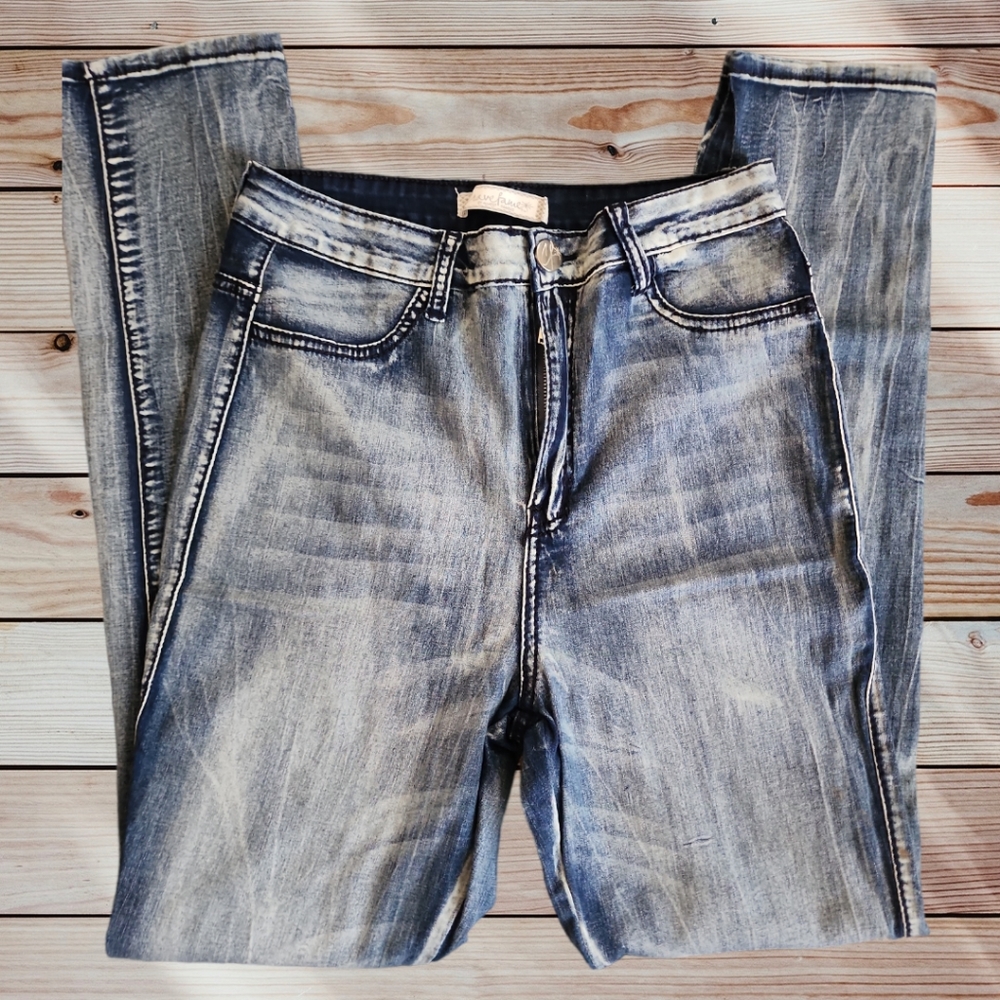 Very Stretchy Acid Wash Jeans